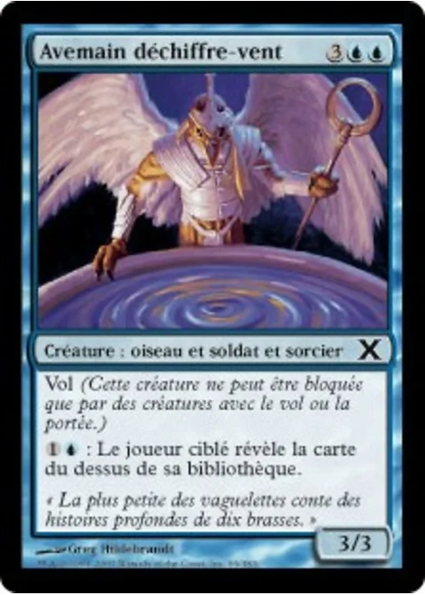 Avemain déchiffre-vent