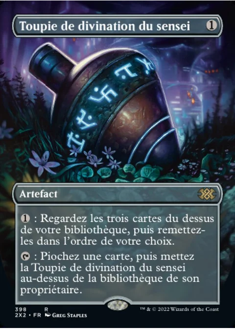 Toupie de divination du sensei