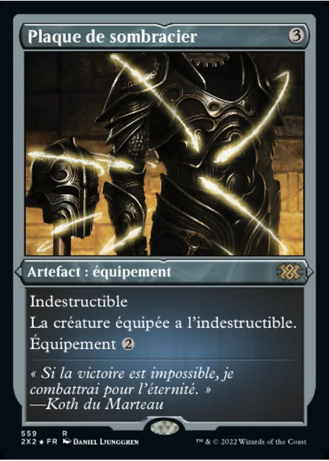 Plaque de sombracier