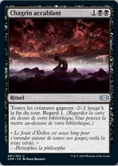 Chagrin accablant