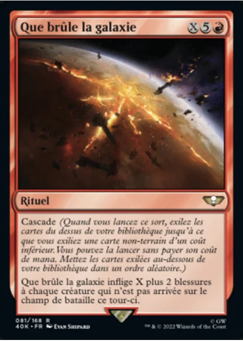 Que brûle la galaxie