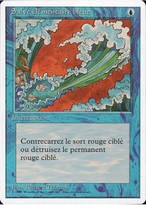 Salve élémentaire bleue