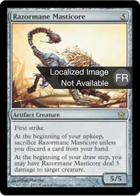 Masticore à crinière tranchante