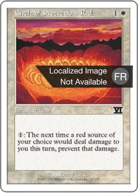 Cercle de protection : rouge