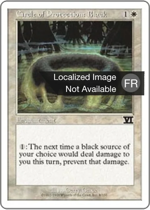 Cercle de protection : noir