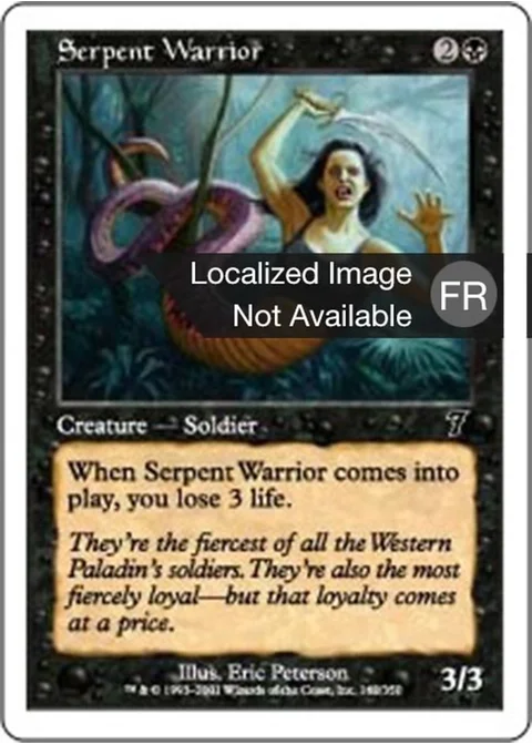 Guerrier serpentiforme