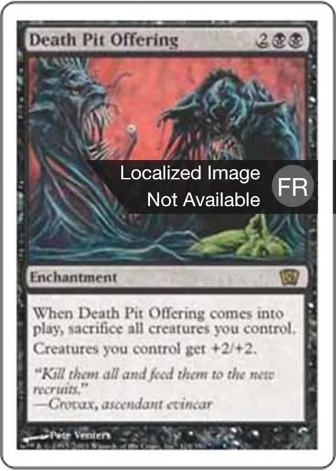 Offrande à la fosse de la Mort