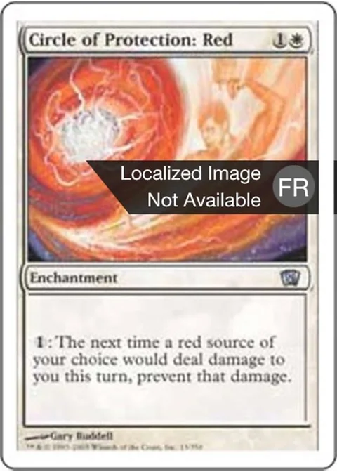 Cercle de protection : rouge