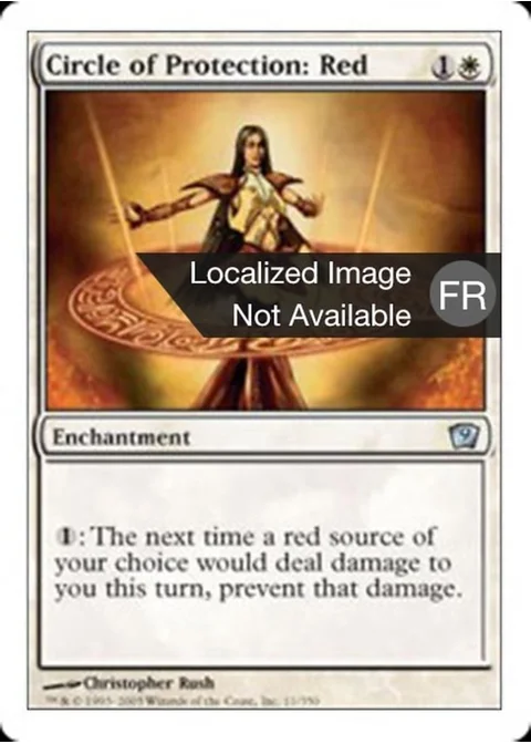 Cercle de protection : rouge