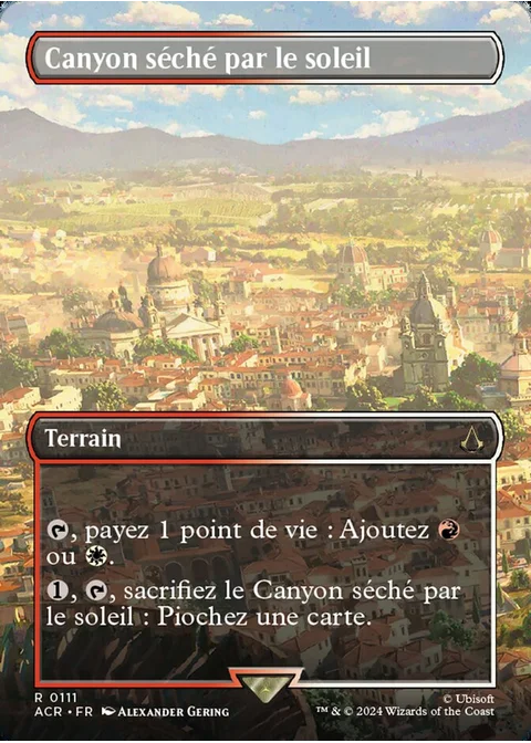 Canyon séché par le soleil