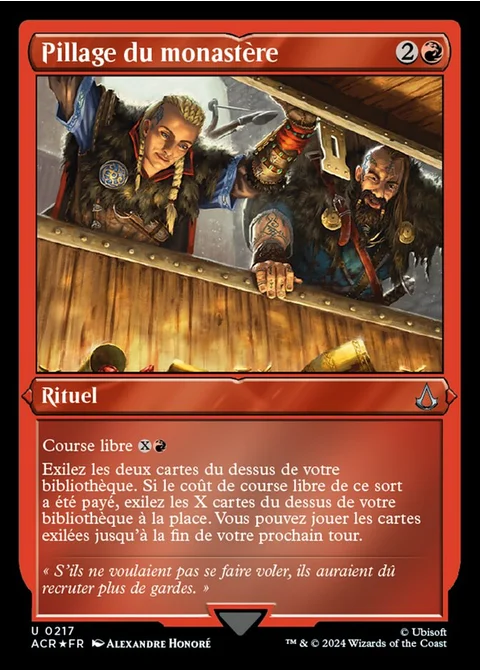 Pillage du monastère