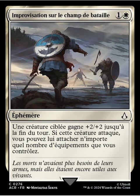 Improvisation sur le champ de bataille