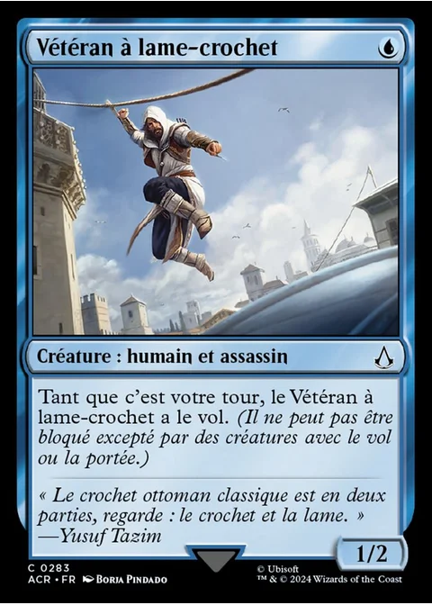 Vétéran à lame-crochet