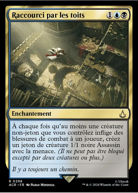 Raccourci par les toits