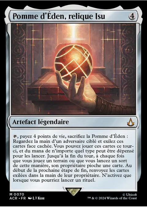 Pomme d'Éden, relique Isu