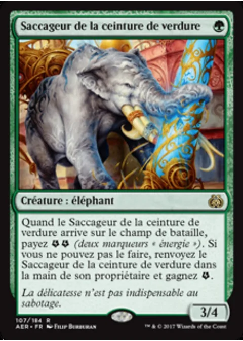 Saccageur de la ceinture de verdure