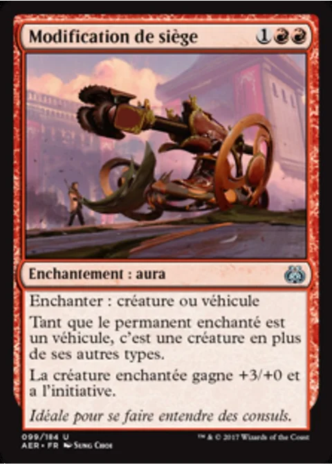 Modification de siège