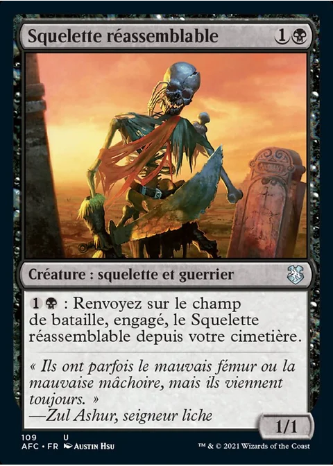 Squelette réassemblable