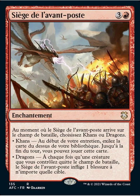 Siège de l'avant-poste