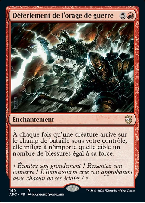 Déferlement de l'orage de guerre