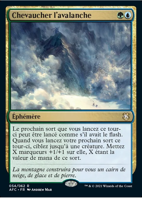 Chevaucher l'avalanche