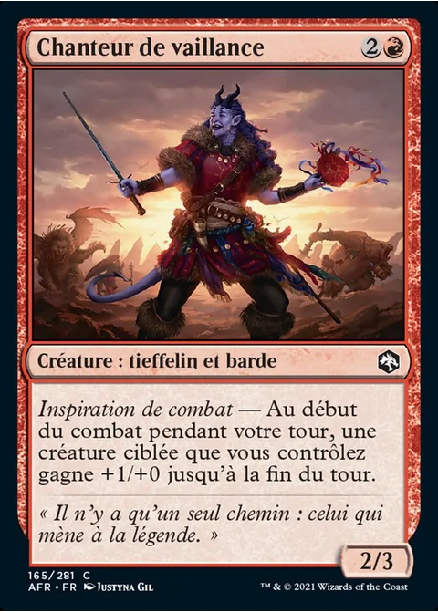 Chanteur de vaillance