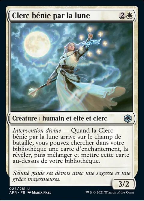 Clerc bénie par la lune