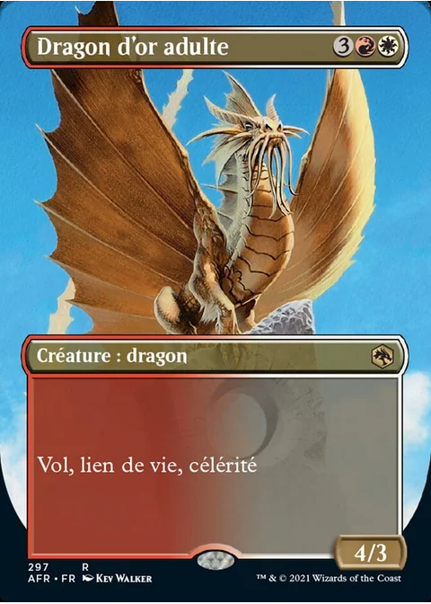 Dragon d'or adulte