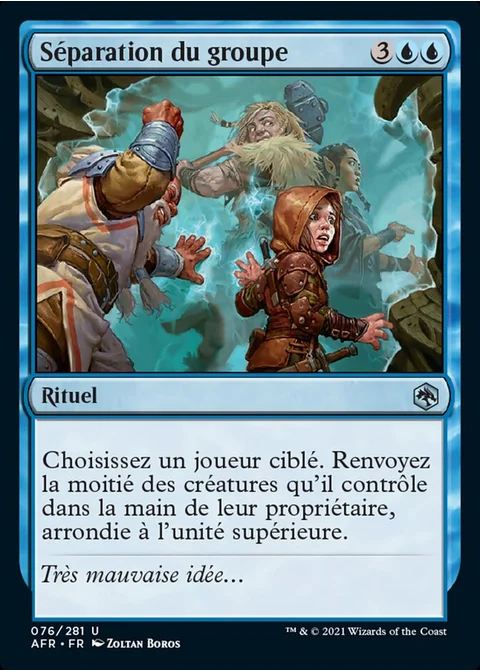 Séparation du groupe