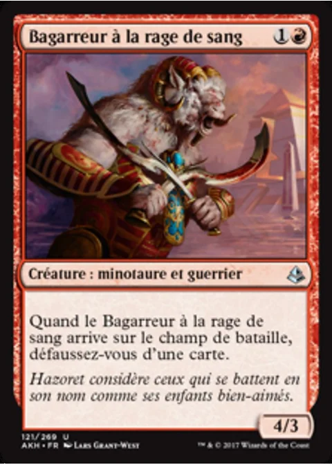 Bagarreur à la rage de sang