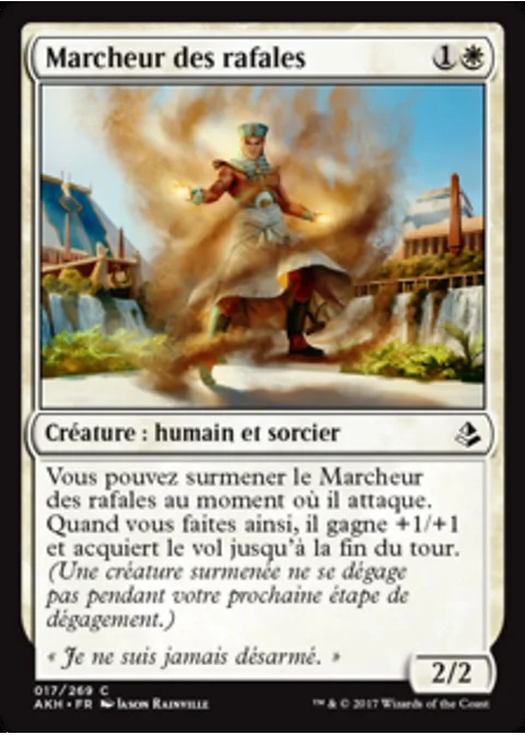 Marcheur des rafales