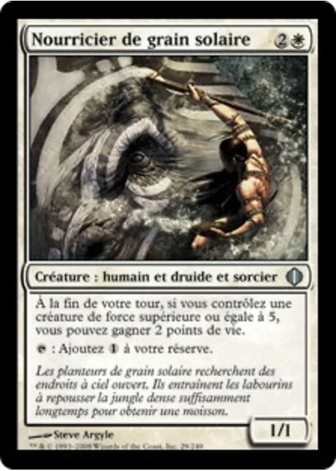 Nourricier de grain solaire