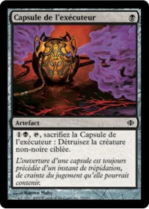Capsule de l'exécuteur