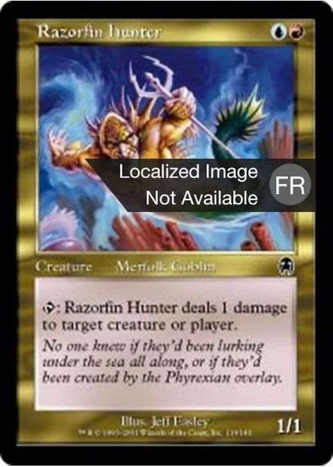 Chasseur aux nageoires-rasoir