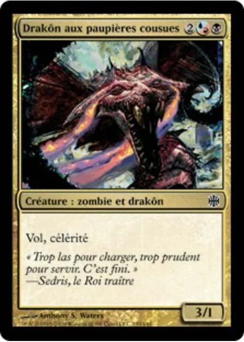 Drakôn aux paupières cousues