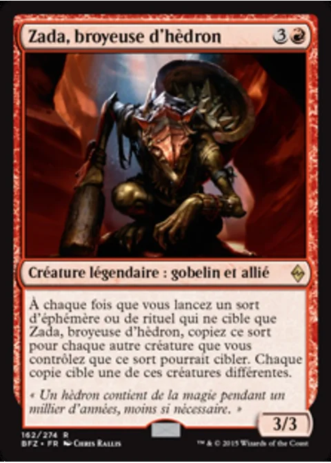 Zada, broyeuse d'hèdron