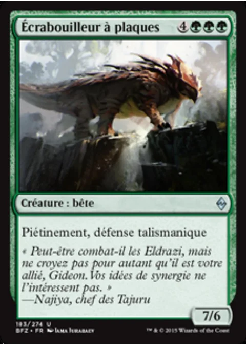 Écrabouilleur à plaques