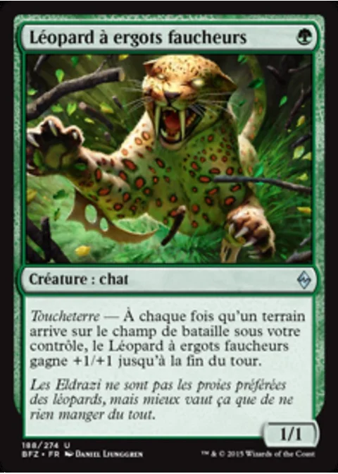 Léopard à ergots faucheurs