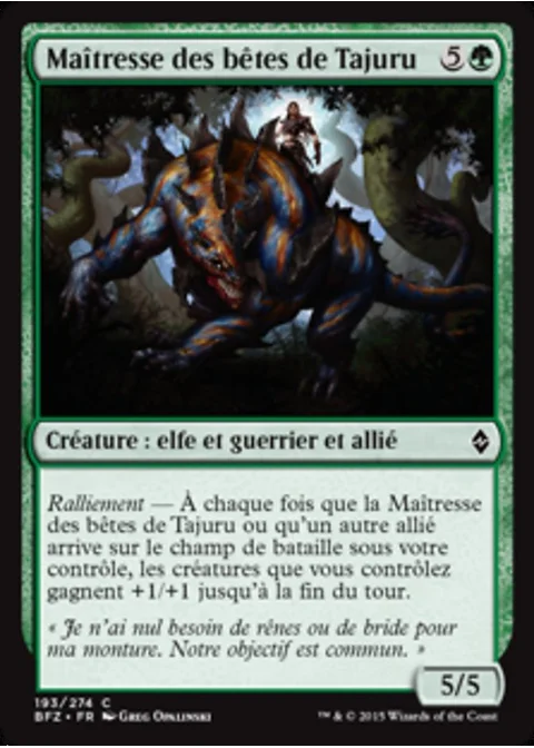 Maîtresse des bêtes de Tajuru