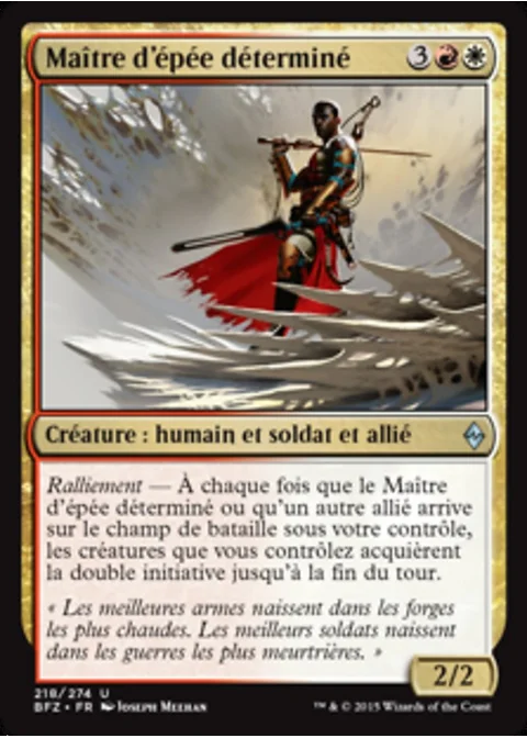 Maître d'épée déterminé