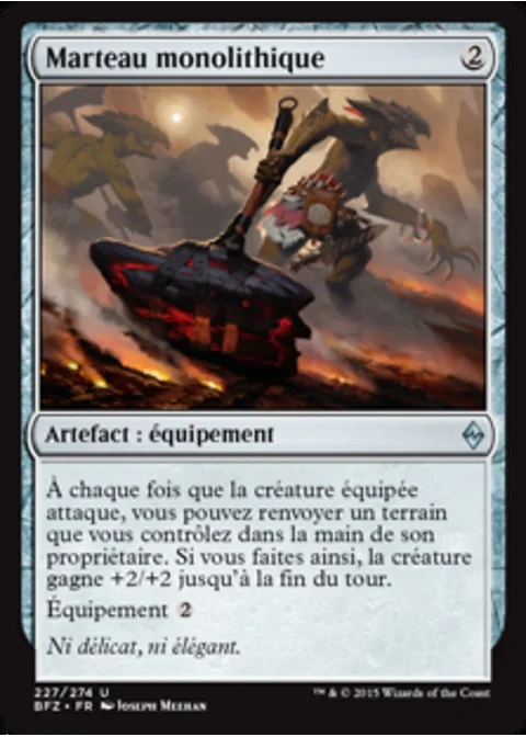 Marteau monolithique