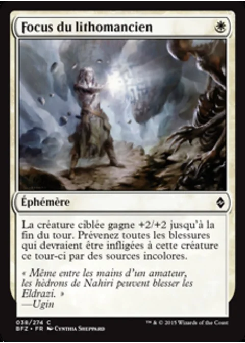 Focus du lithomancien
