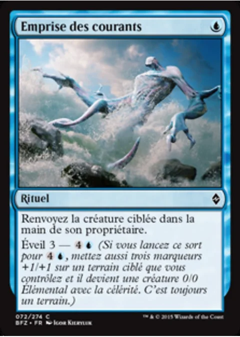 Emprise des courants