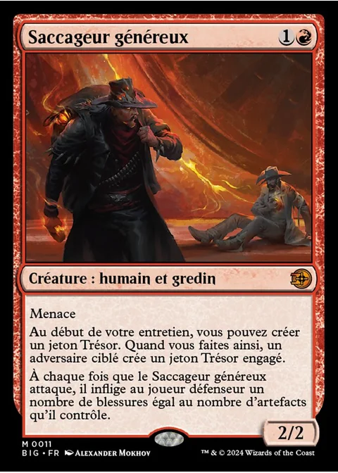 Saccageur généreux
