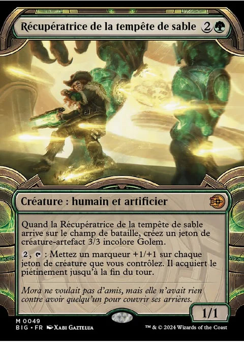 Récupératrice de la tempête de sable