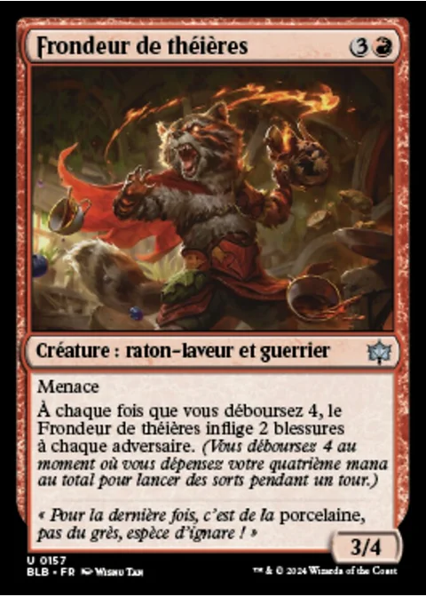 Frondeur de théières