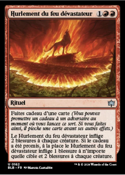 Hurlement du feu dévastateur