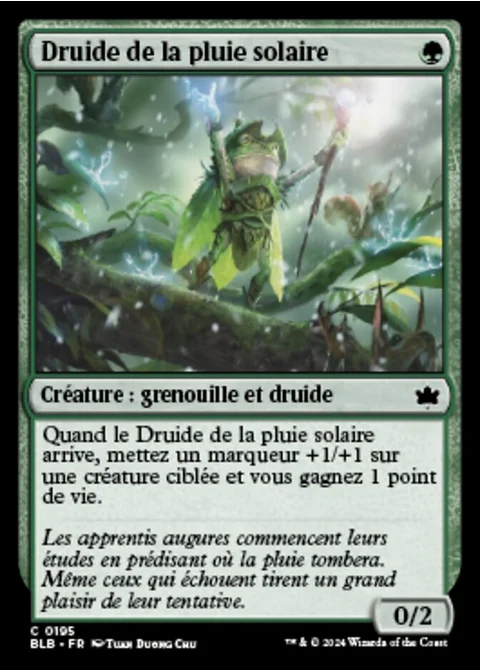 Druide de la pluie solaire