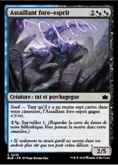 Assaillant fore-esprit