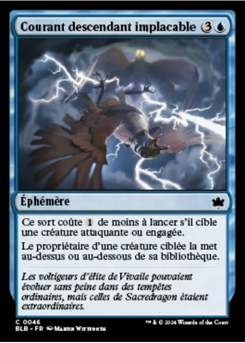 Courant descendant implacable